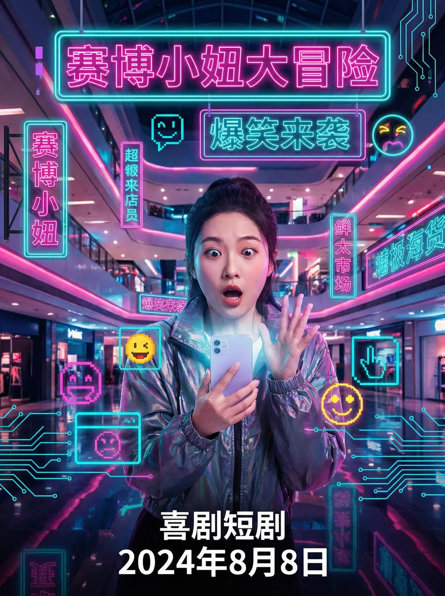 为了皇帝完整版 搞笑喜剧短剧 - 赛博小妞大冒险海报